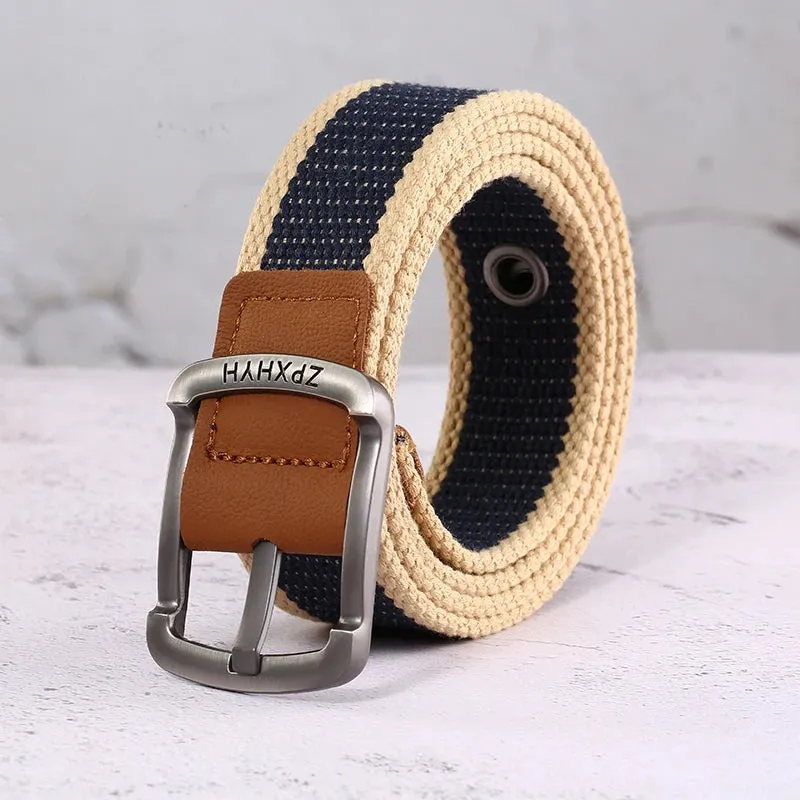 3.5cm/1.4" Woven Canvas Alloy Belt