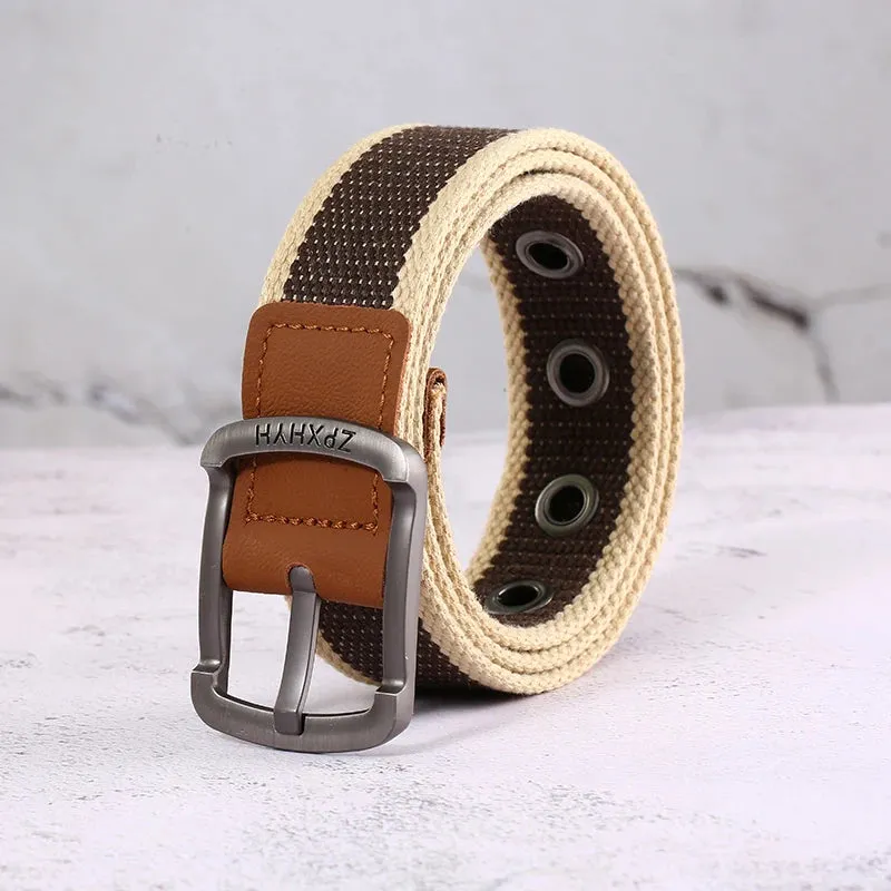 3.5cm/1.4" Woven Canvas Alloy Belt