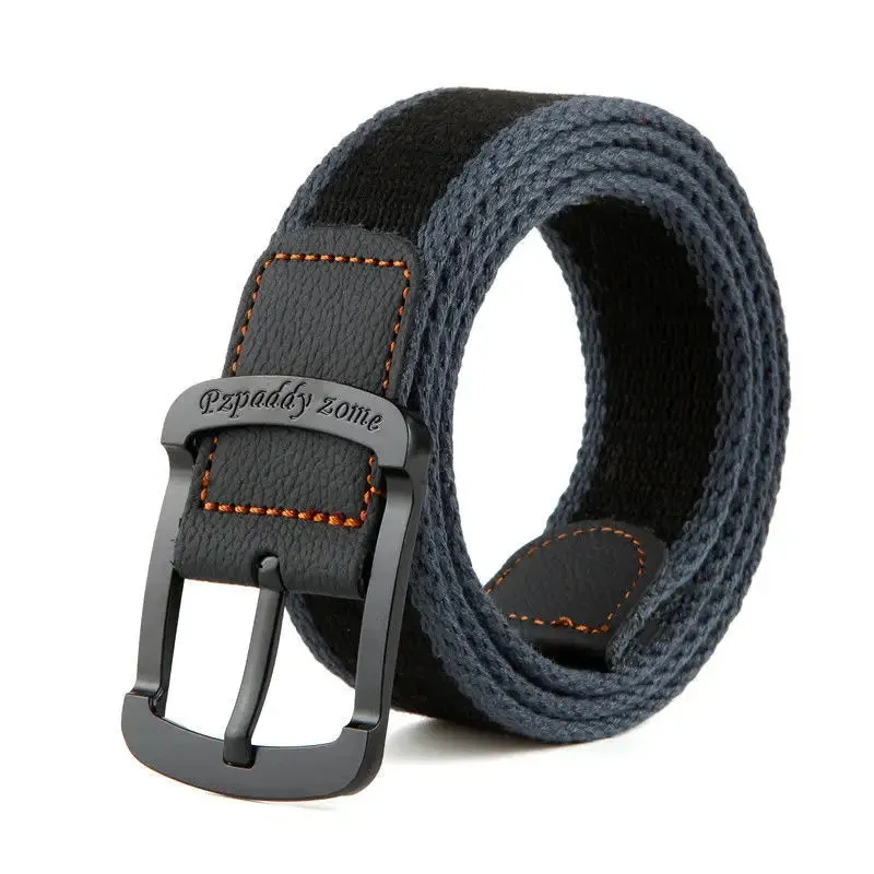 3.5cm/1.4" Woven Canvas Alloy Belt