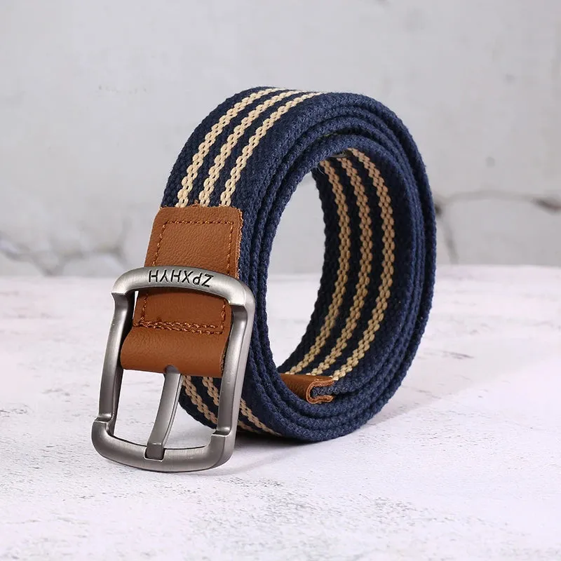 3.5cm/1.4" Woven Canvas Alloy Belt