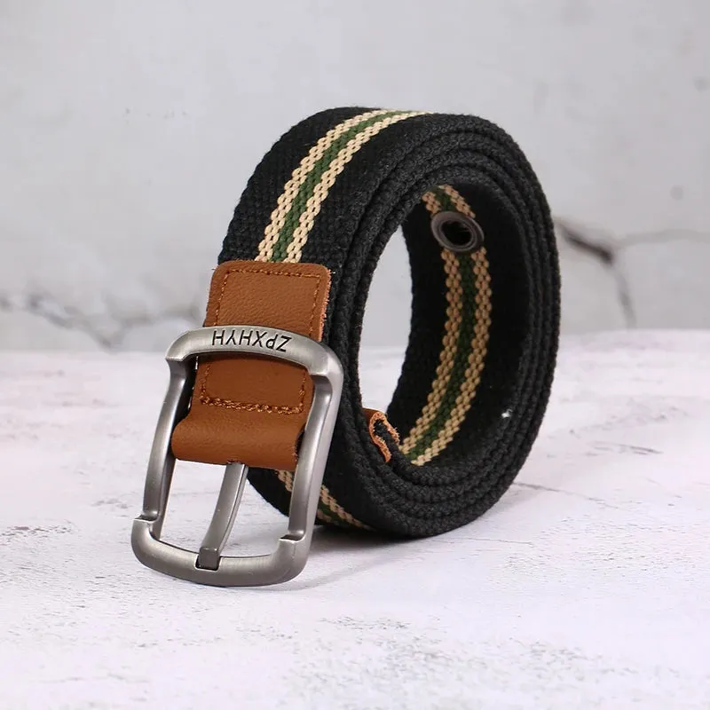 3.5cm/1.4" Woven Canvas Alloy Belt