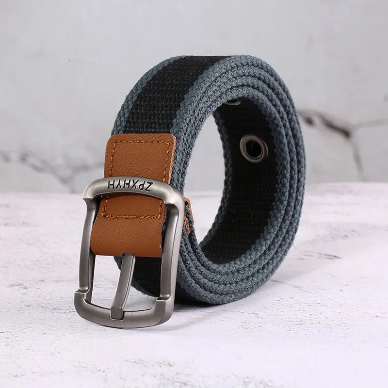 3.5cm/1.4" Woven Canvas Alloy Belt