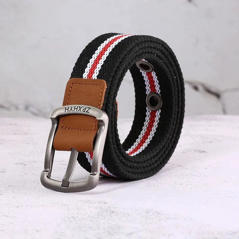 3.5cm/1.4" Woven Canvas Alloy Belt