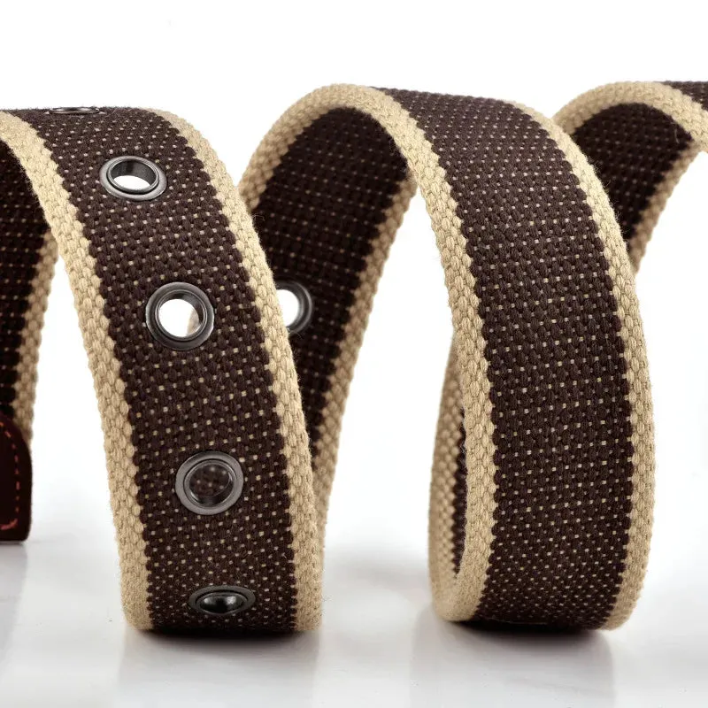 3.5cm/1.4" Woven Canvas Alloy Belt