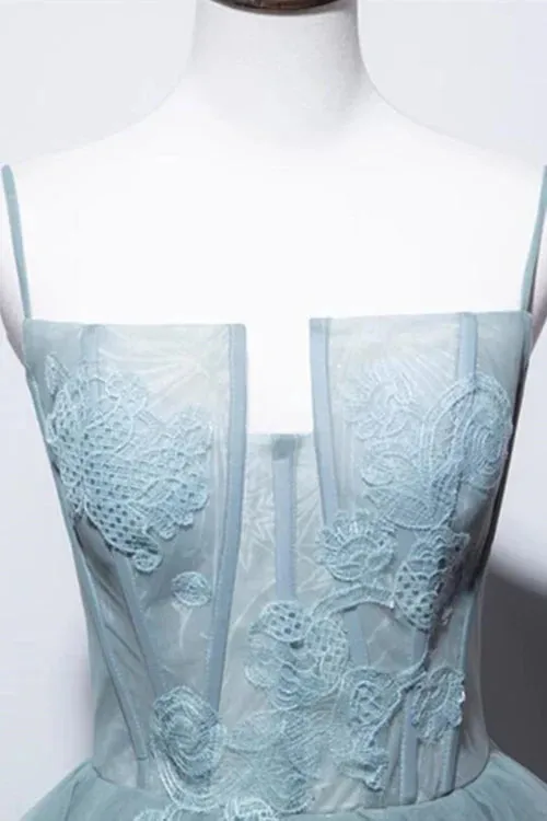 A-Line Long Formal Dress Evening Dress Lace Elegant Prom Dress