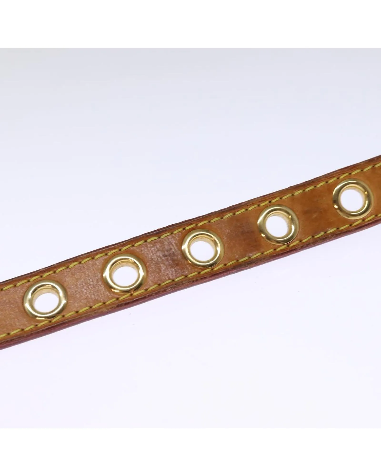 Authentic Damier Azur Canvas Belt with LV Logo Buckle