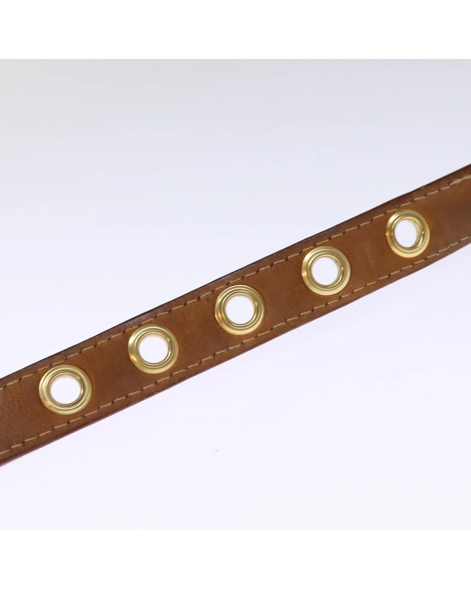 Authentic Damier Azur Canvas Belt with LV Logo Buckle