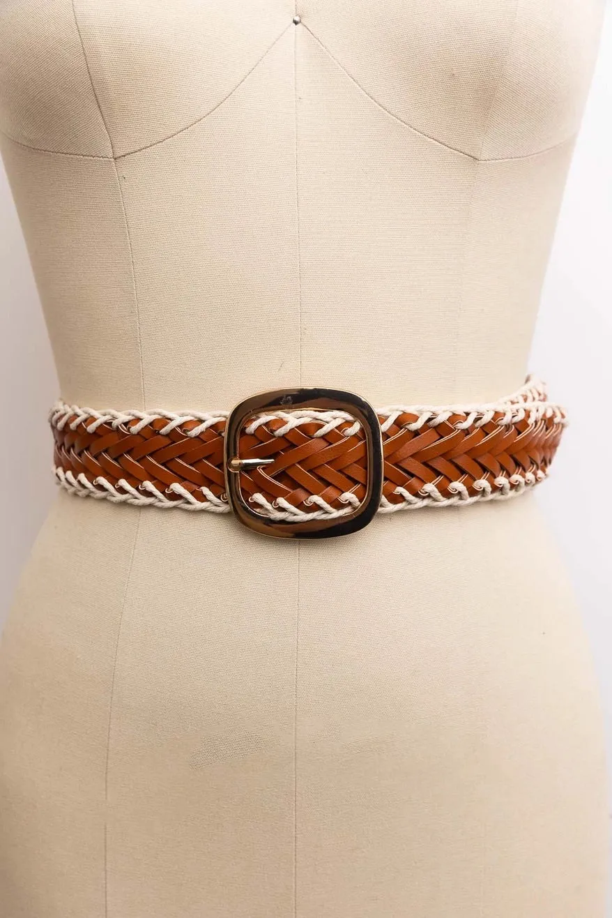 Boho Crochet Woven Belt