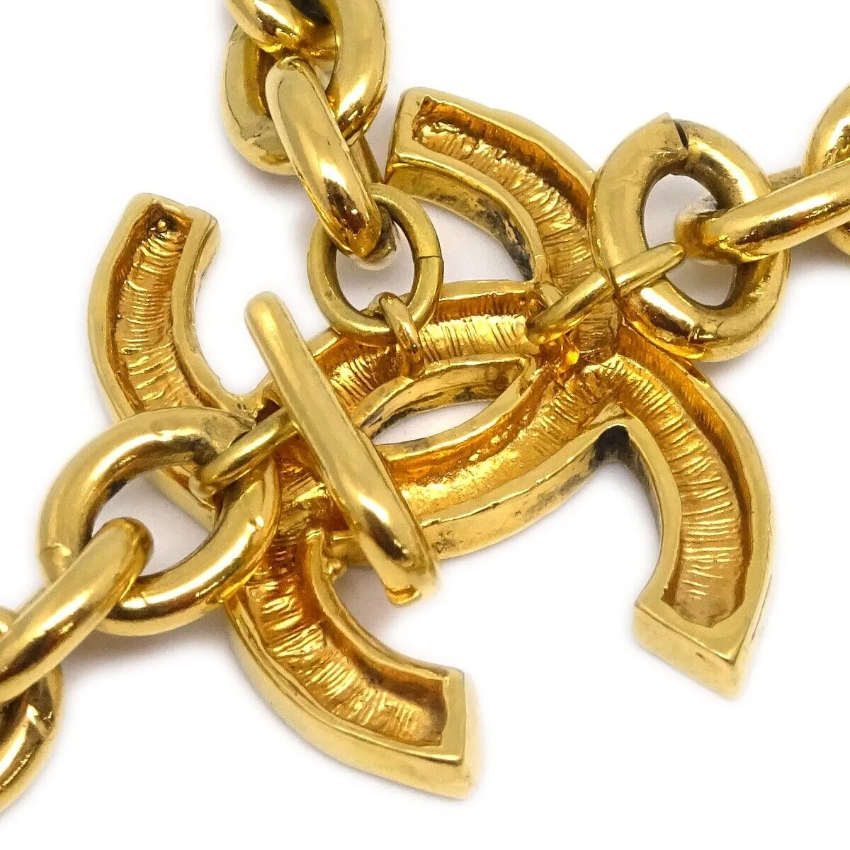 Chanel Cc Chain Belt Gold Small Good