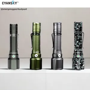 Cyansky K3 V2.0 Tactical Flashlight 2000LMS 700M