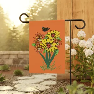 Garden & House Banner-Bouquet of Cheer Burnt Orange background