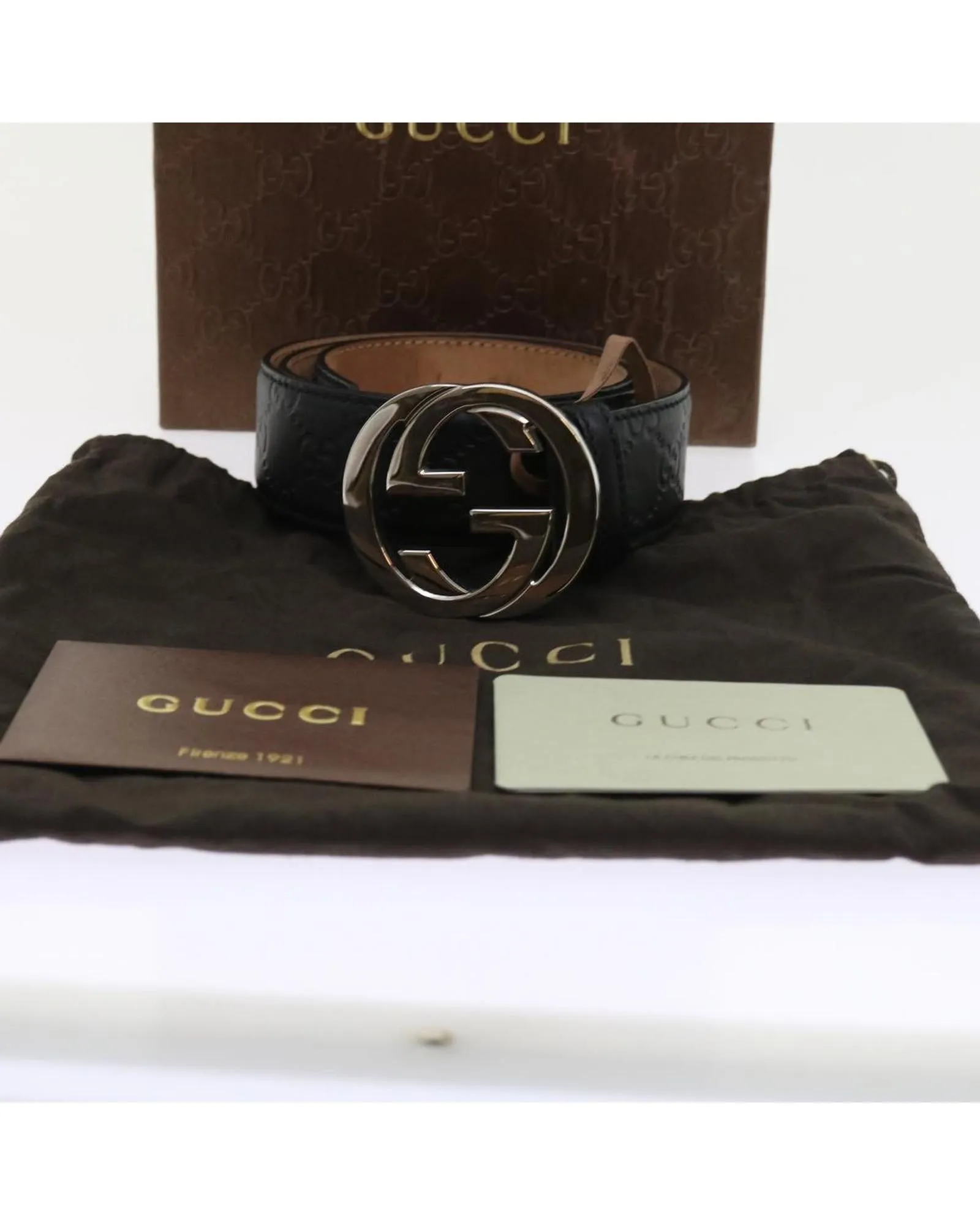 GG Canvas Interlocking Belt