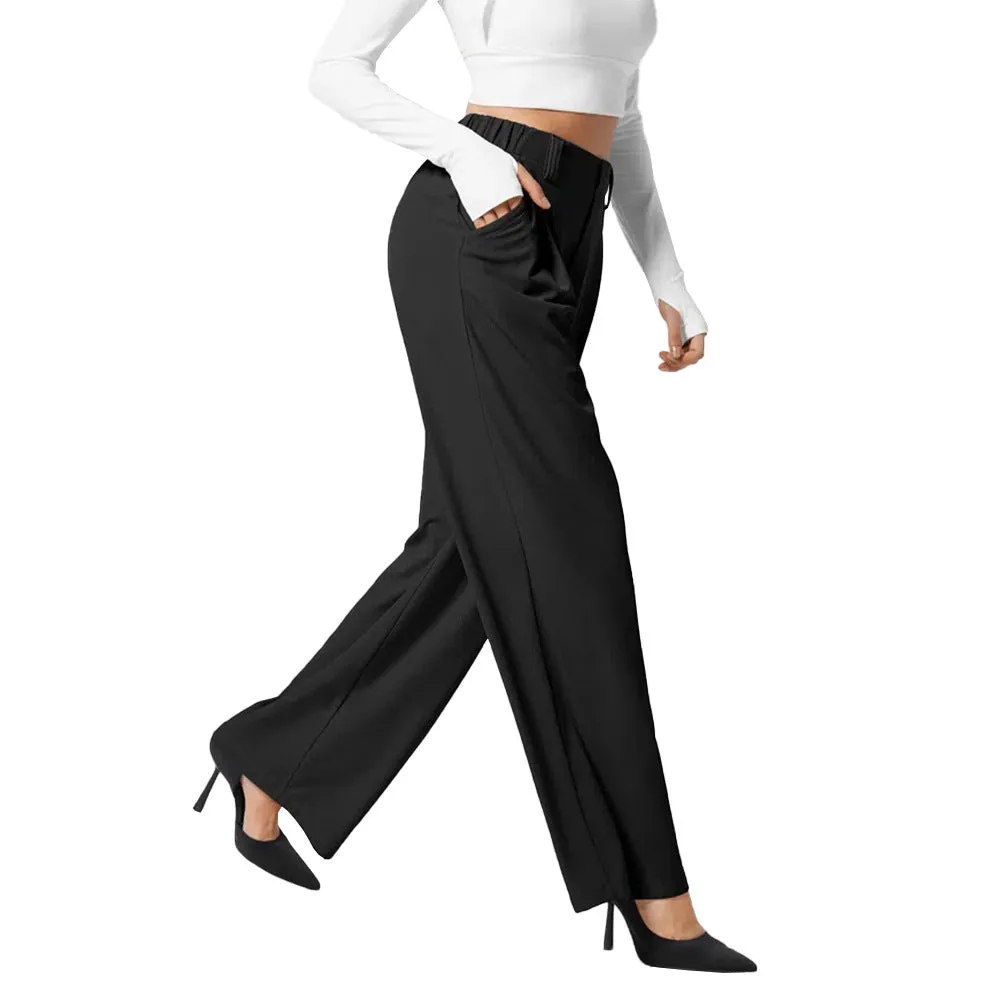 INS popular popular New women's clothing  comfortable casual hip covering and thin loose suit casual knitted trousers