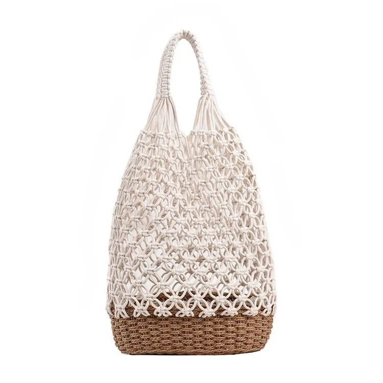 Large Woven Straw Beach Bag For Summer-Showtown