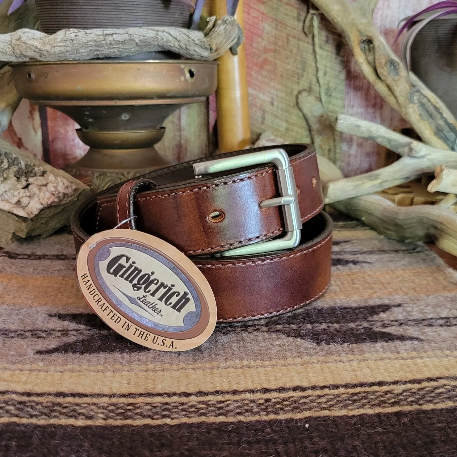 Leather Belt "Austin" by Gingerich    8246