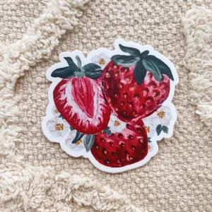 Painted Strawberry Sticker