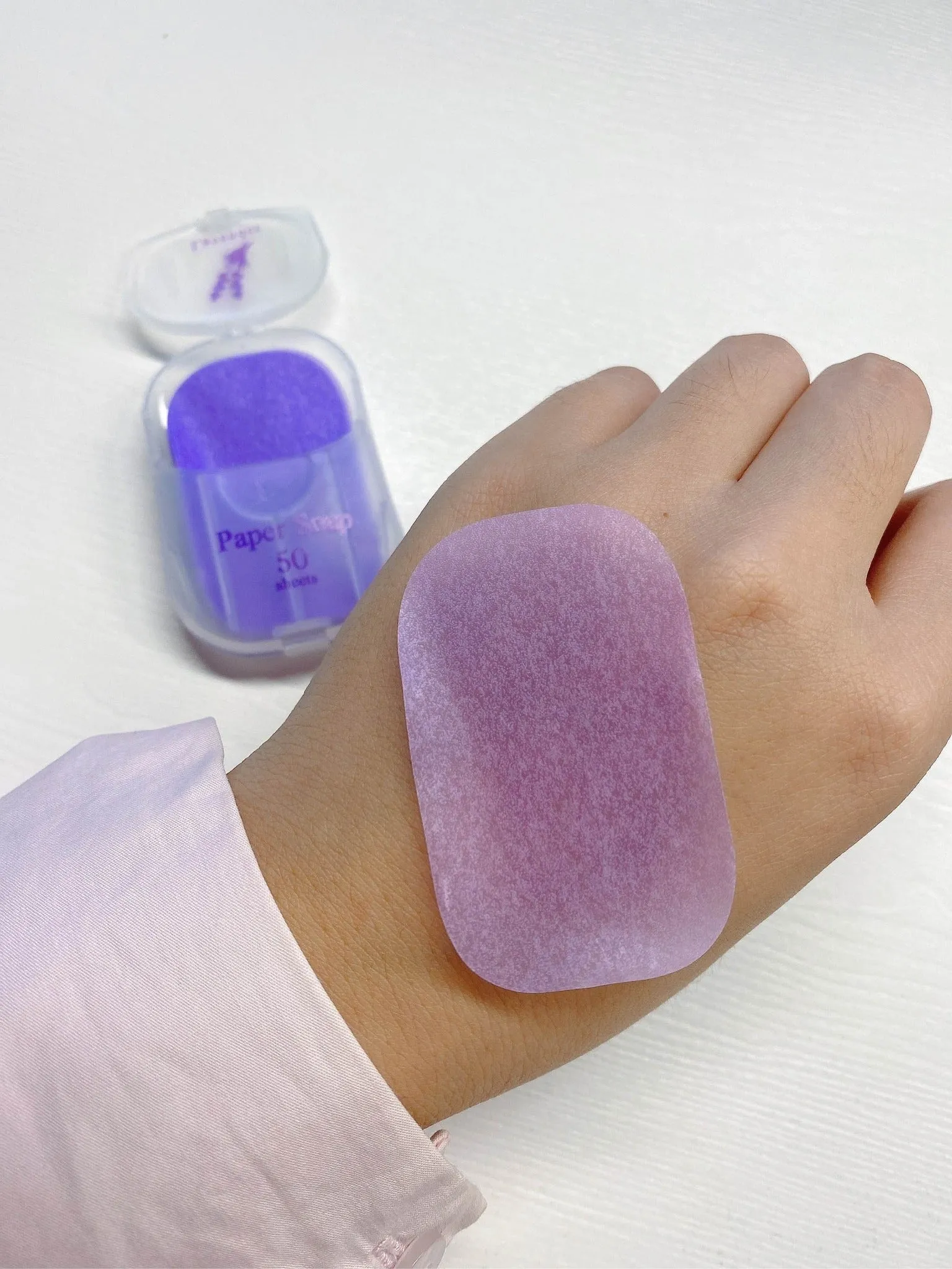 Paper Soap Portable Mini Soap Case 50 Sheets Travel Washing Hand - B308 MP