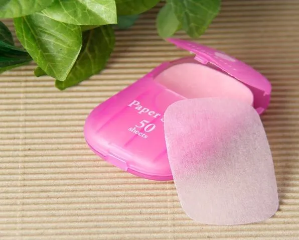 Paper Soap Portable Mini Soap Case 50 Sheets Travel Washing Hand - B308 MP