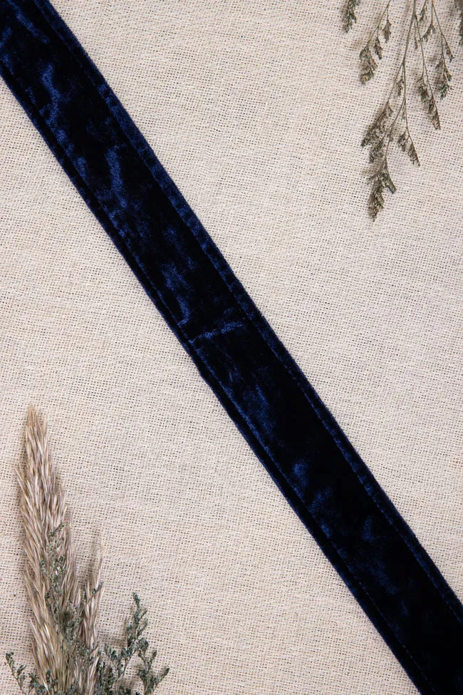 Ribbon Tie Belt - Navy